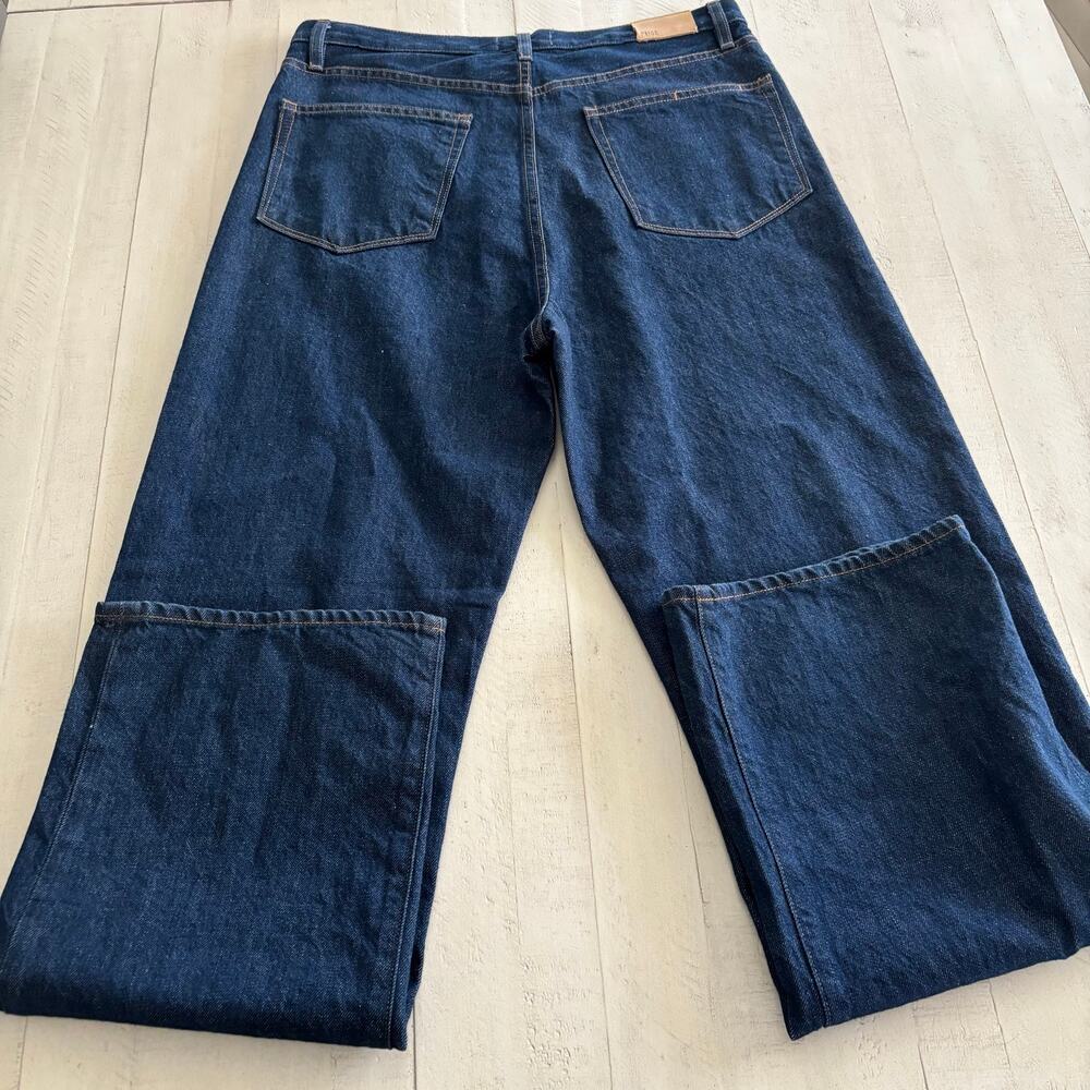NWT PAIGE Sawyer Wide Leg Jeans in Dark Madella Wash Size 31 Vintage Collection - Picture 8 of 8